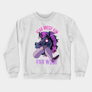 Funny horse bites the leg Crewneck Sweatshirt